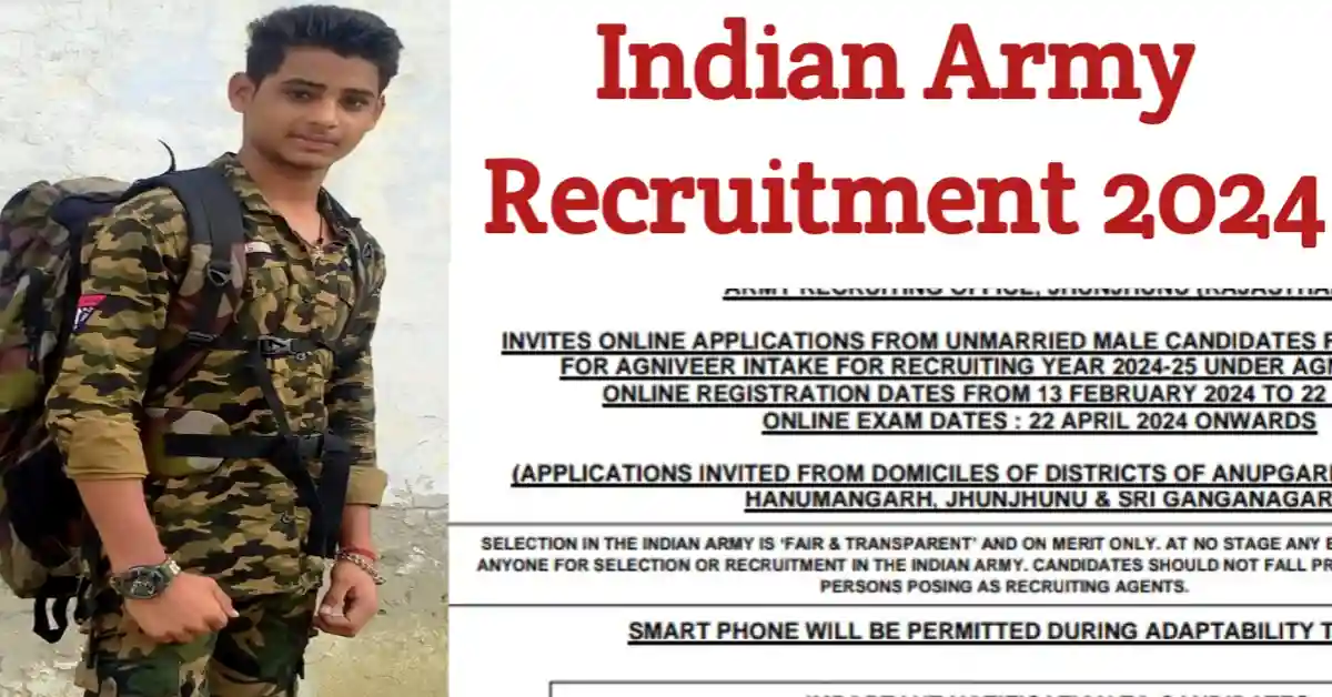 Indian Army recruitment 2024 Apply Online date