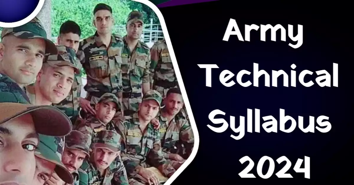 Army Technical Syllabus 2024